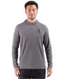 Arizona Diamondbacks Mono Cutter & Buck Adapt Recycled Soft Knit Stripe Mens Big & Tall Hooded Pullover Black Heather Front