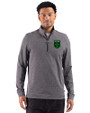 Austin FC - Cutter & Buck Adapt Recycled Soft Knit Stripe Mens Quarter Zip Pullover Black Heather Front