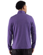 Orlando City SC Cutter & Buck Adapt Recycled Soft Knit Stripe Mens Quarter Zip Pullover College Purple Heather Back