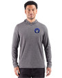 CF Montréal Cutter & Buck Adapt Recycled Soft Knit Stripe Mens Big & Tall Hooded Pullover Black Heather Front