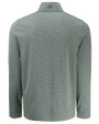 Cutter & Buck Adapt Recycled Soft Knit Stripe Mens Quarter Zip Pullover Hunter Heather Mannequin Back