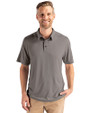 Cutter & Buck Coastline Recycled Double Peached Mens Big & Tall Polo Elemental Grey Front