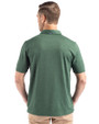 Cutter & Buck Coastline Recycled Double Peached Mens Big & Tall Polo Hunter Green Back