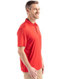 Cutter & Buck Coastline Recycled Double Peached Mens Big & Tall Polo Red Side