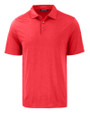 Cutter & Buck Coastline Recycled Double Peached Mens Big & Tall Polo Red Mannequin