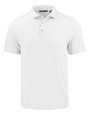 Cutter & Buck Coastline Recycled Double Peached Mens Big & Tall Polo White Mannequin