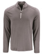 Cutter & Buck Coastline Recycled Double Peached Mens Big & Tall Quarter Zip Pullover Elemental Grey Mannequin