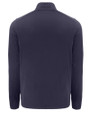 Cutter & Buck Coastline Recycled Double Peached Mens Big & Tall Quarter Zip Pullover Navy Blue Mannequin Back