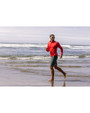 Cutter & Buck Coastline Recycled Double Peached Mens Big & Tall Quarter Zip Pullover Red Lifestyle 7