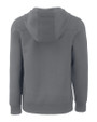 Cutter & Buck Roam Recycled Buttery-Soft Knit Mens Big & Tall Half Zip Hooded Pullover Elemental Grey Mannequin Back
