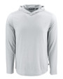 Cutter & Buck Coastline Recycled Double Peached Mens Big & Tall Hooded Pullover CONCRETE Mannequin