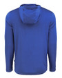 Cutter & Buck Coastline Recycled Double Peached Mens Big & Tall Hooded Pullover Tour Blue Mannequin Back