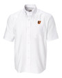 Baltimore Orioles Cutter & Buck Epic Easy Care Nailshead Mens Big and Tall Short Sleeve Dress Shirt White Mannequin