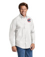 Chicago Cubs Cutter & Buck Epic Easy Care Fine Twill Mens Big and Tall Dress Shirt White Front