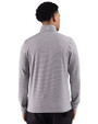 Florida Gators Cutter & Buck Adapt Recycled Soft Knit Stripe Mens Quarter Zip Pullover  Black Heather/White Back