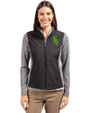 Chicago White Sox Cutter & Buck Stealth Hybrid Quilted Womens Full Zip Windbreaker Jacket Black Front