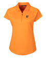 Baltimore Orioles Cutter & Buck Forge Stretch Womens Short Sleeve Polo Orange Burst Mannequin