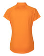 Baltimore Orioles Cutter & Buck Forge Stretch Womens Short Sleeve Polo Orange Burst Mannequin Back