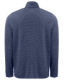 Texas Rio Grande Valley Vaqueros Cutter & Buck Adapt Recycled Soft Knit Stripe Mens Big & Tall Quarter Zip Pullover Navy Blue Heather Mannequin Back