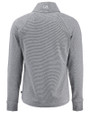 NDSU Bison Cutter & Buck Adapt Recycled Soft Knit Stripe Womens Quarter Zip Pullover Black Heather/White Mannequin Back