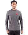 NC State Wolfpack Cutter & Buck Adapt Recycled Soft Knit Stripe Mens Hooded Pullover Black Heather Front