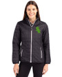 Chicago White Sox Cutter & Buck Rainier PrimaLoft®  Womens Eco Insulated Full Zip Puffer Jacket Black Front