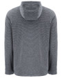 Michigan State Spartans Cutter & Buck Adapt Recycled Soft Knit Stripe Mens Big & Tall Hooded Pullover Black Heather Mannequin Back