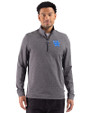 Kentucky Wildcats Cutter & Buck Adapt Recycled Soft Knit Stripe Mens Quarter Zip Pullover  Black Heather Front