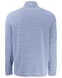Saint Louis Billikens Cutter & Buck Adapt Recycled Soft Knit Stripe Mens Quarter Zip Pullover  Tour Blue Heather/White Mannequin Back