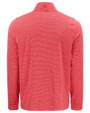 Arizona Wildcats Cutter & Buck Adapt Recycled Soft Knit Stripe Mens Quarter Zip Pullover  Cardinal Red Heather Mannequin Back