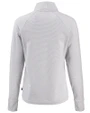 UTSA Roadrunners Cutter & Buck Adapt Recycled Soft Knit Stripe Womens Quarter Zip Pullover Polished Heather/White Mannequin Back