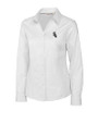 Chicago White Sox Cutter & Buck Epic Easy Care Fine Twill Womens Long Sleeve Dress Shirt White Mannequin