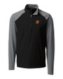Baltimore Orioles Cutter & Buck Response Lightweight Hybrid Quarter Zip Mens Pullover Windbreaker Black Mannequin
