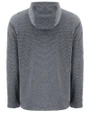 Creighton Bluejays Cutter & Buck Adapt Recycled Soft Knit Stripe Mens Hooded Pullover Black Heather Mannequin Back