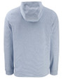 Air Force Falcons Cutter & Buck Adapt Recycled Soft Knit Stripe Mens Hooded Pullover Tour Blue Heather/White Mannequin Back