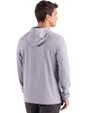 East Carolina Pirates Cutter & Buck Adapt Recycled Soft Knit Stripe Mens Hooded Pullover Black Heather/White Back