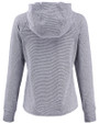 Florida A&M Rattlers - Cutter & Buck Adapt Recycled Soft Knit Stripe Womens Hooded Pullover Black Heather/White Mannequin Back