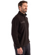 San Diego Padres Cutter & Buck Woodland Recycled Fleece Mens Snap Pullover Black Side