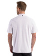 San Diego Padres Cutter & Buck Virtue Recycled Hex Print Featherlight Pique Mens Big & Tall Polo Black Back