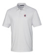 Chicago Cubs Cutter & Buck Pike Double Dot Print Stretch Mens Polo White Mannequin