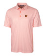 Baltimore Orioles Cutter & Buck Pike Double Dot Print Stretch Mens Polo College Orange Mannequin