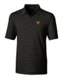 Baltimore Orioles Cutter & Buck Forge Pencil Stripe Stretch Mens Polo Black Mannequin