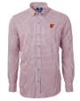 Baltimore Orioles Cutter & Buck Versatech Multi Check Stretch Mens Long Sleeve Dress Shirt College Orange Mannequin