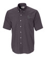 Chicago White Sox Cutter & Buck Epic Easy Care Nailshead Mens Short Sleeve Dress Shirt Black Mannequin