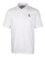 Chicago White Sox Cutter & Buck Advantage Tri-Blend Jersey Mens Big and Tall Pocket Polo White Mannequin