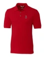 Los Angeles Angels Cutter & Buck Advantage Recycled Cotton-Blend Pique Mens Polo Red Mannequin
