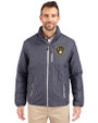 Milwaukee Brewers Cutter & Buck Rainier PrimaLoft® Mens Eco Insulated Full Zip Puffer Jacket Anthracite Melange Front