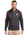 Houston Astros Cutter & Buck Mainsail Sweater-Knit Mens Full Zip Jacket Charcoal Heather Front