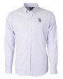 Colorado Rockies Cutter & Buck Versatech Tattersall Stretch Mens Long Sleeve Dress Shirt College Purple Mannequin