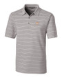 Houston Astros Cutter & Buck Forge Epic Confidence Recycled Heathered Stripe Stretch Mens Polo Polished Medium Gray Mannequin